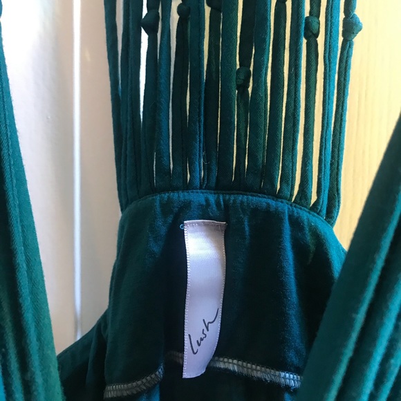 Lush Turquoise Detailed Tunic Dress Medium - Picture 3 of 5